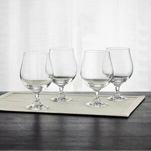 Hotel Collection Stemmed Beer Glasses, Set of 4, ( new with box)